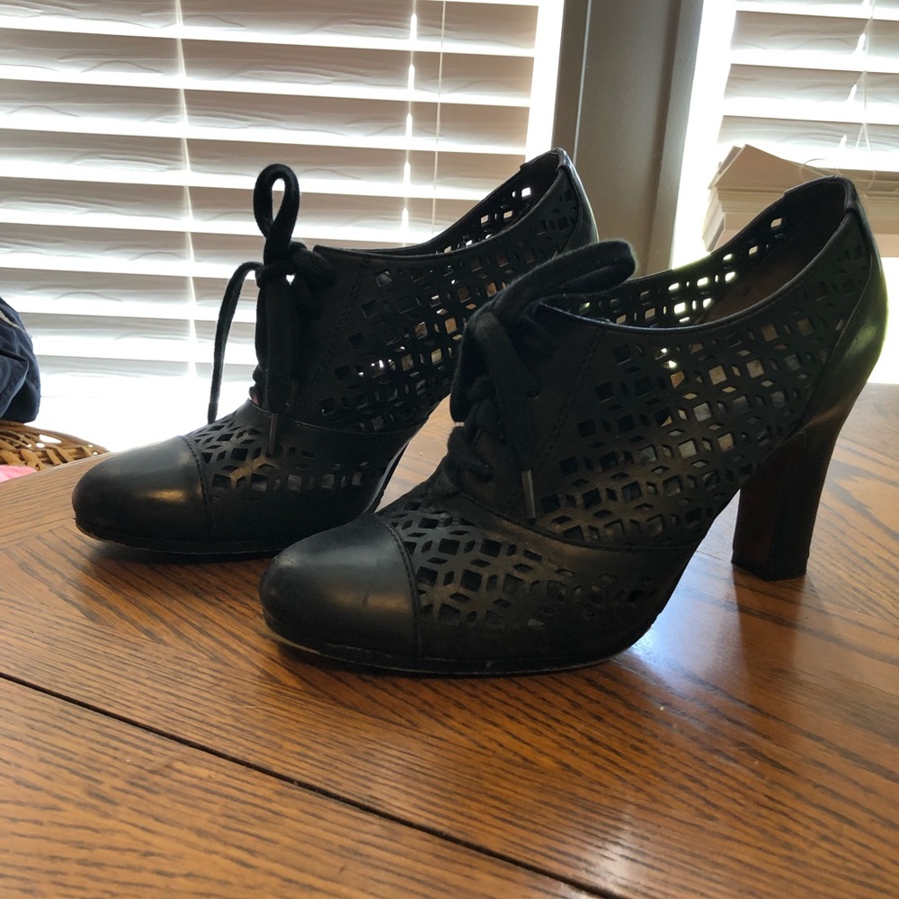 Sam Edelman black Mid Heel Mary Jane boots